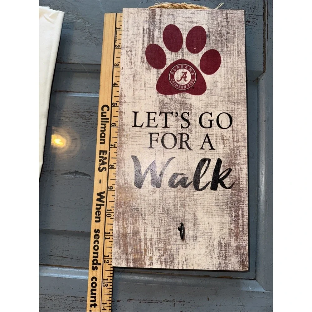 Alabama Crimson Tide Dog‎ Puppy Leash Holder Sign 